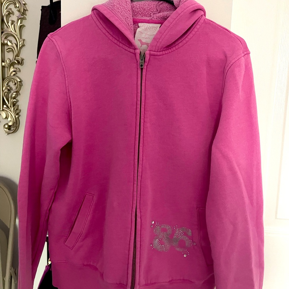 Vintage Pink zip up💖